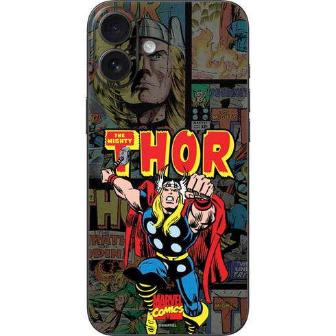 Marvel Classic Comics The Mighty Thor Vintage iPhone 16 Plus Skin